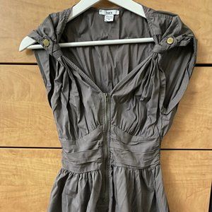 Cargo Dress with Button Accent Sleeves